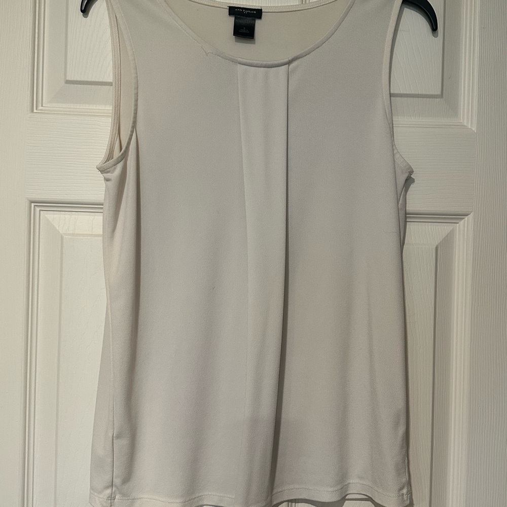 Ann Taylor Cream Tank Top